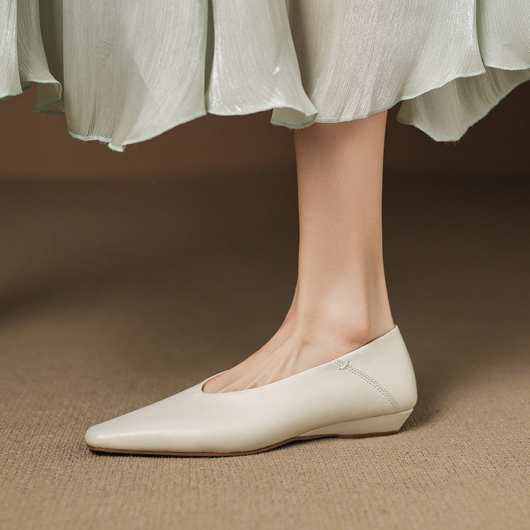 Zapatos planos Emor de cuero genuino