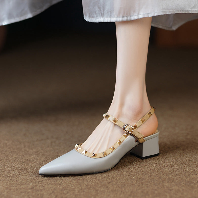 Tacones Stella de cuero genuino