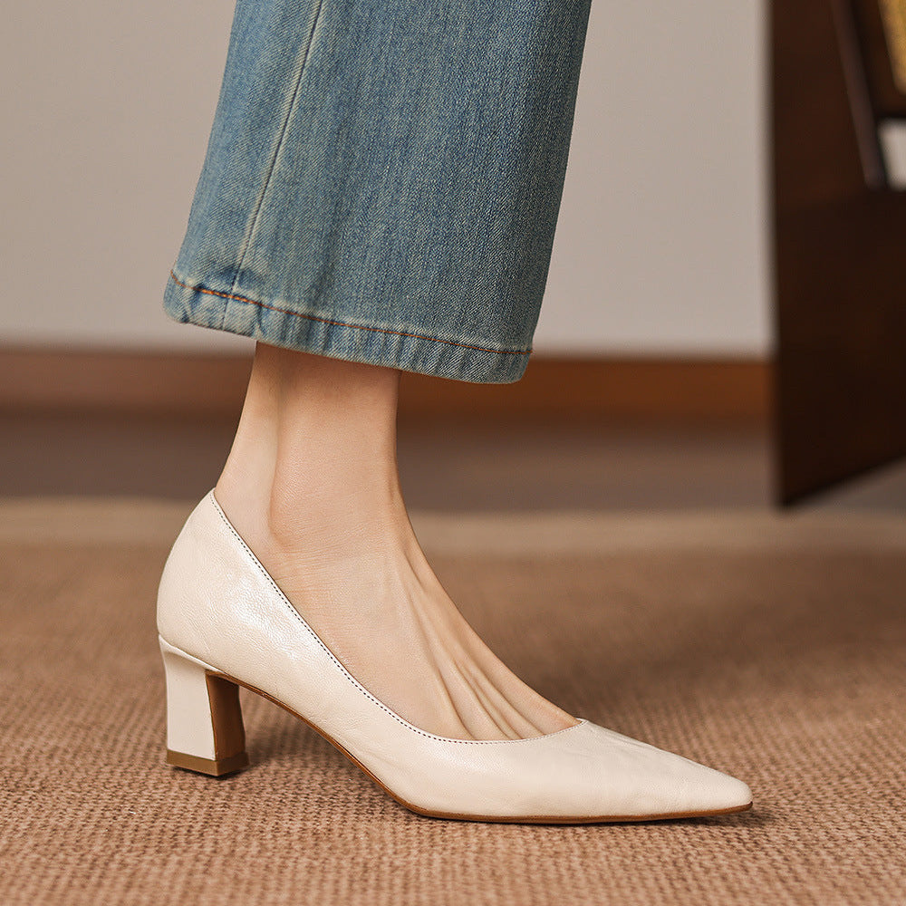 Talons Lorvane en cuir véritable