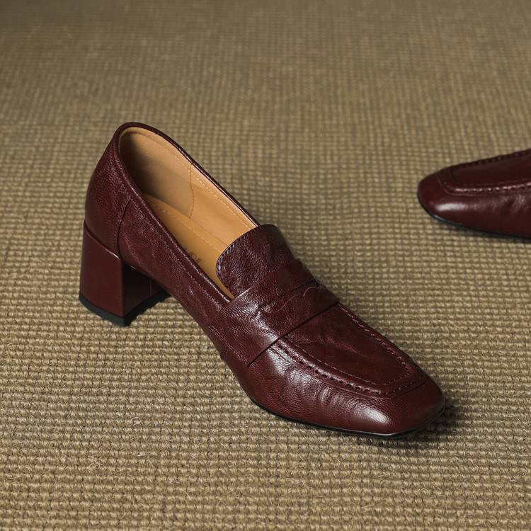 Tacones Sora de cuero genuino