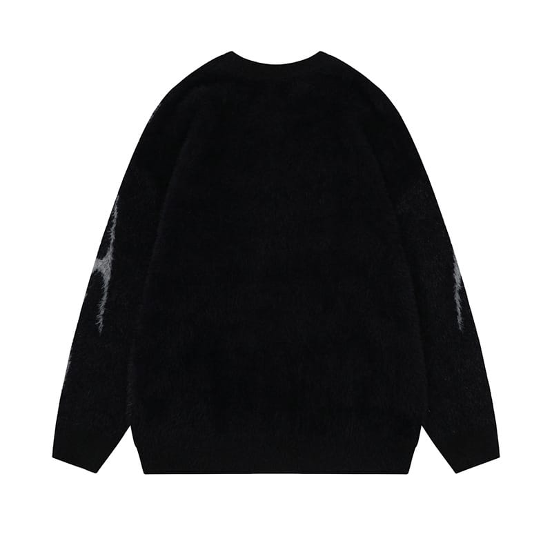 Pull en maille à motif flamme dégradée