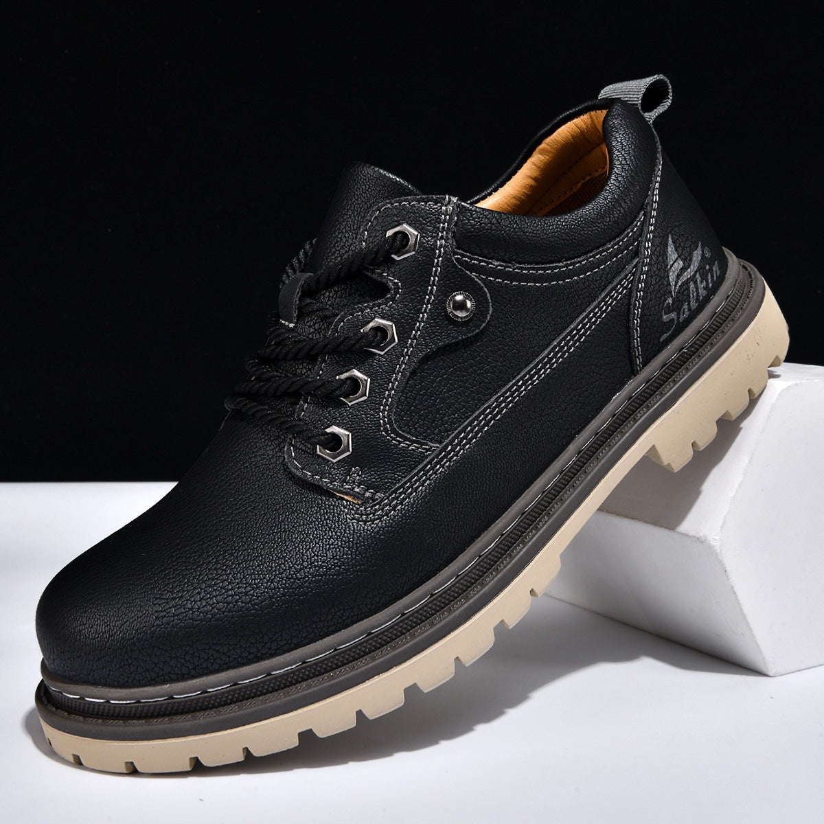 Chaussures à lacets Rexton en cuir premium