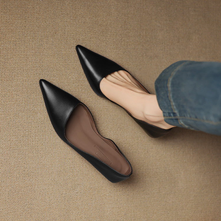 Tacones Vienna de cuero genuino