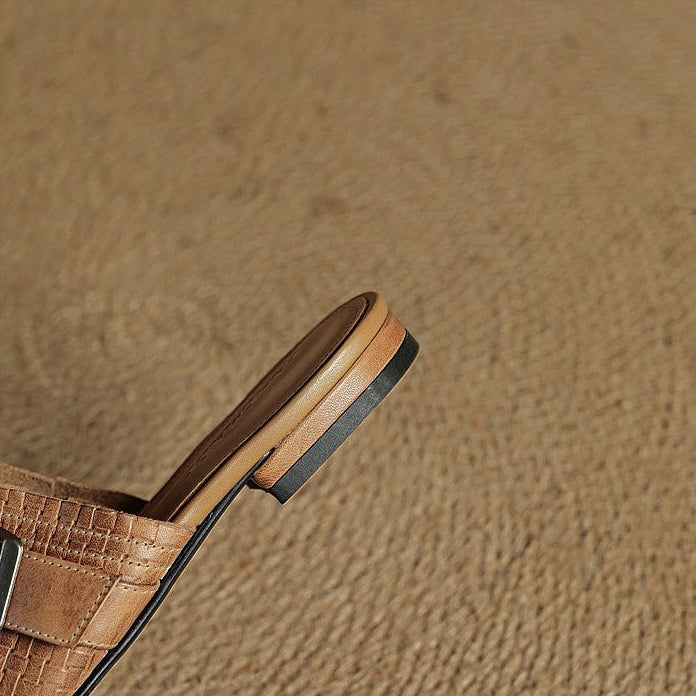 Mules Cassie in vera pelle