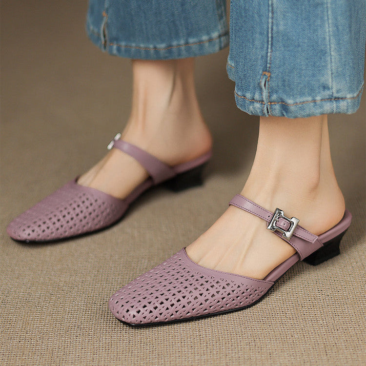 Mules Nilda in vera pelle