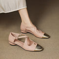 Zapatos planos Mary Jane Elene de cuero genuino
