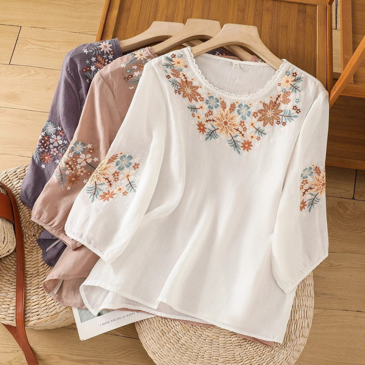 Rosabelle Bestickte Bluse