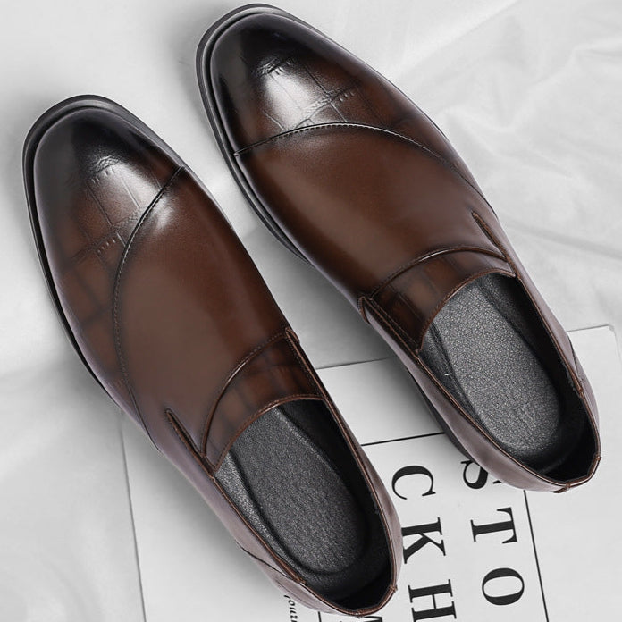 Mocassins de pele com Lurex