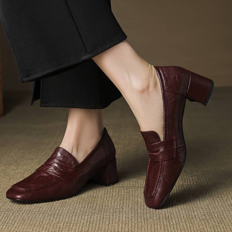 Tacones Sora de cuero genuino