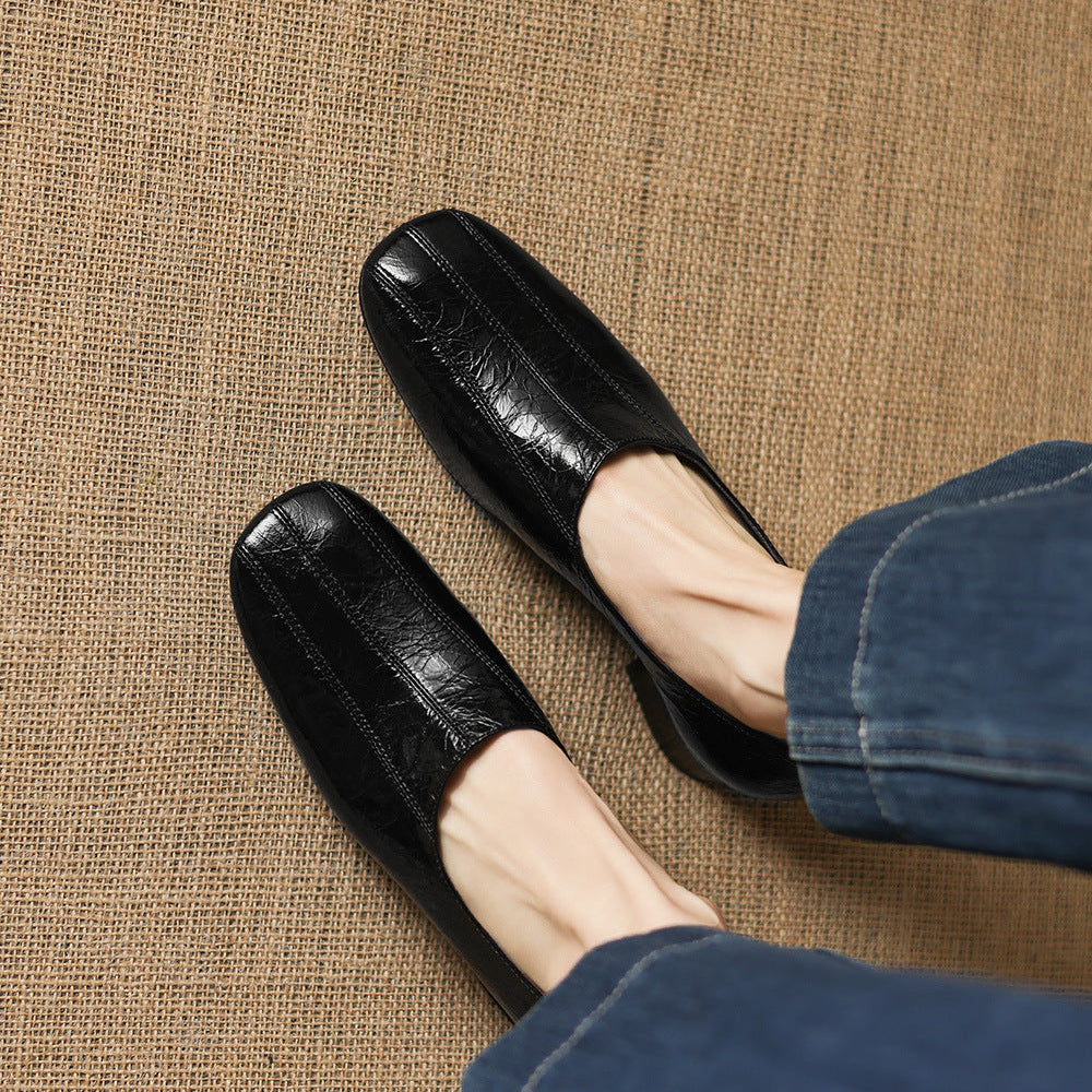 Mocasines Velina de cuero genuino