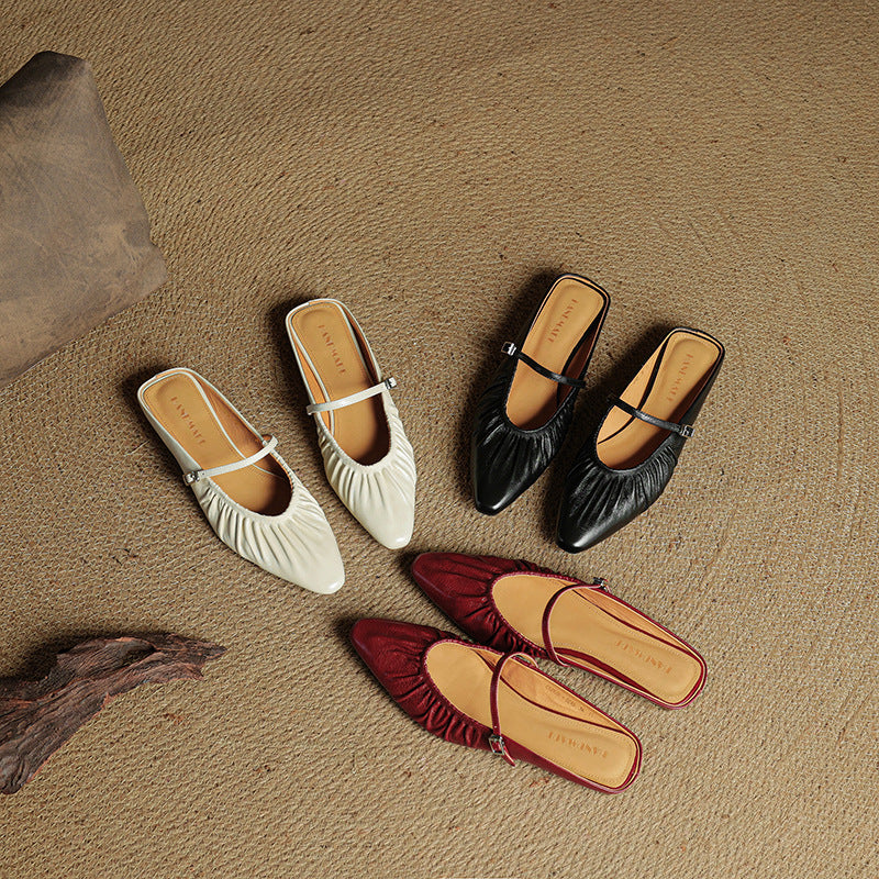 Mules Orena en cuir véritable