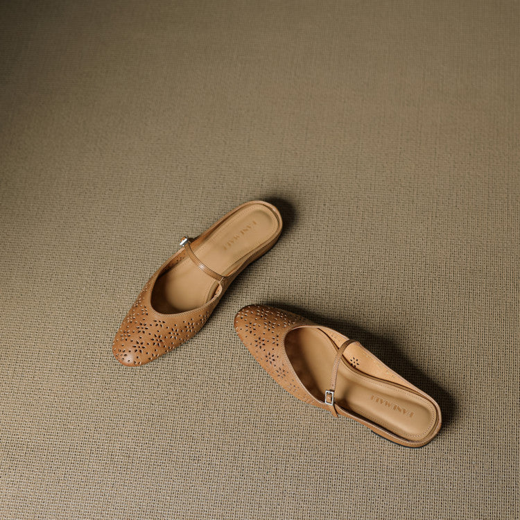 Mules Alina in vera pelle