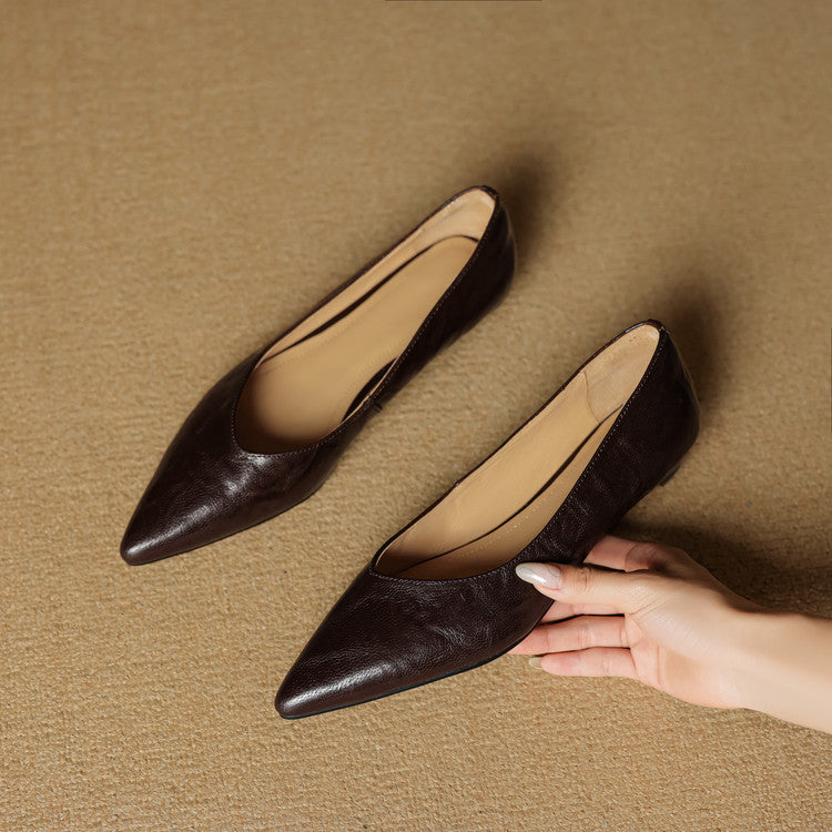 Scarpe basse Fauna in vera pelle