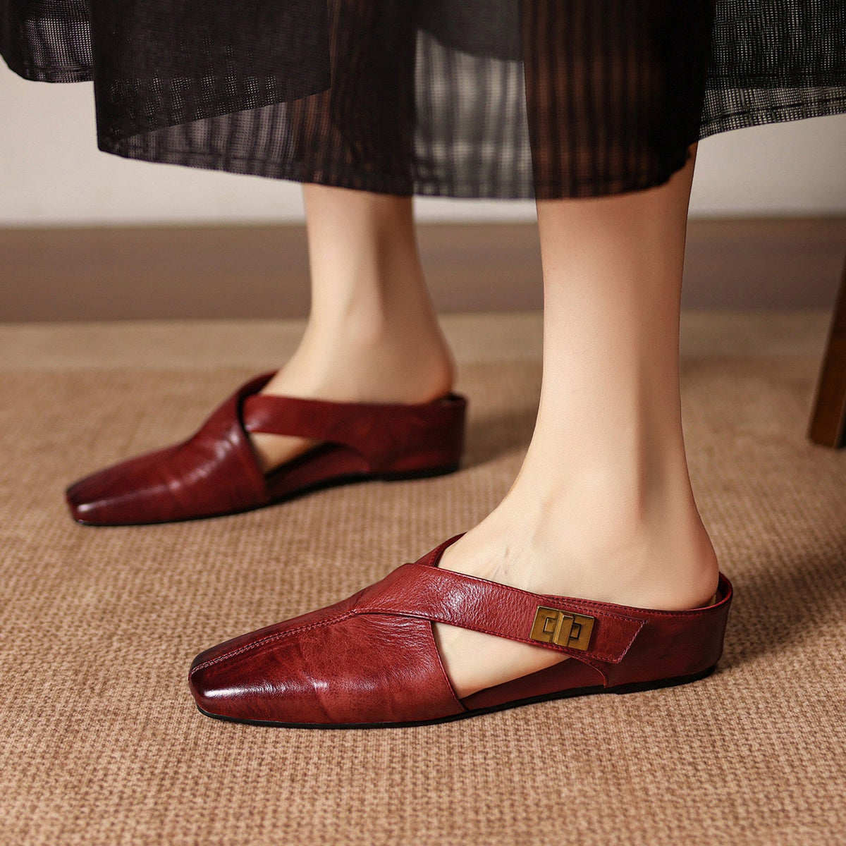 Mules Ravessia in vera pelle