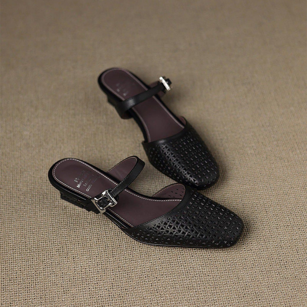 Mules Nilda in vera pelle