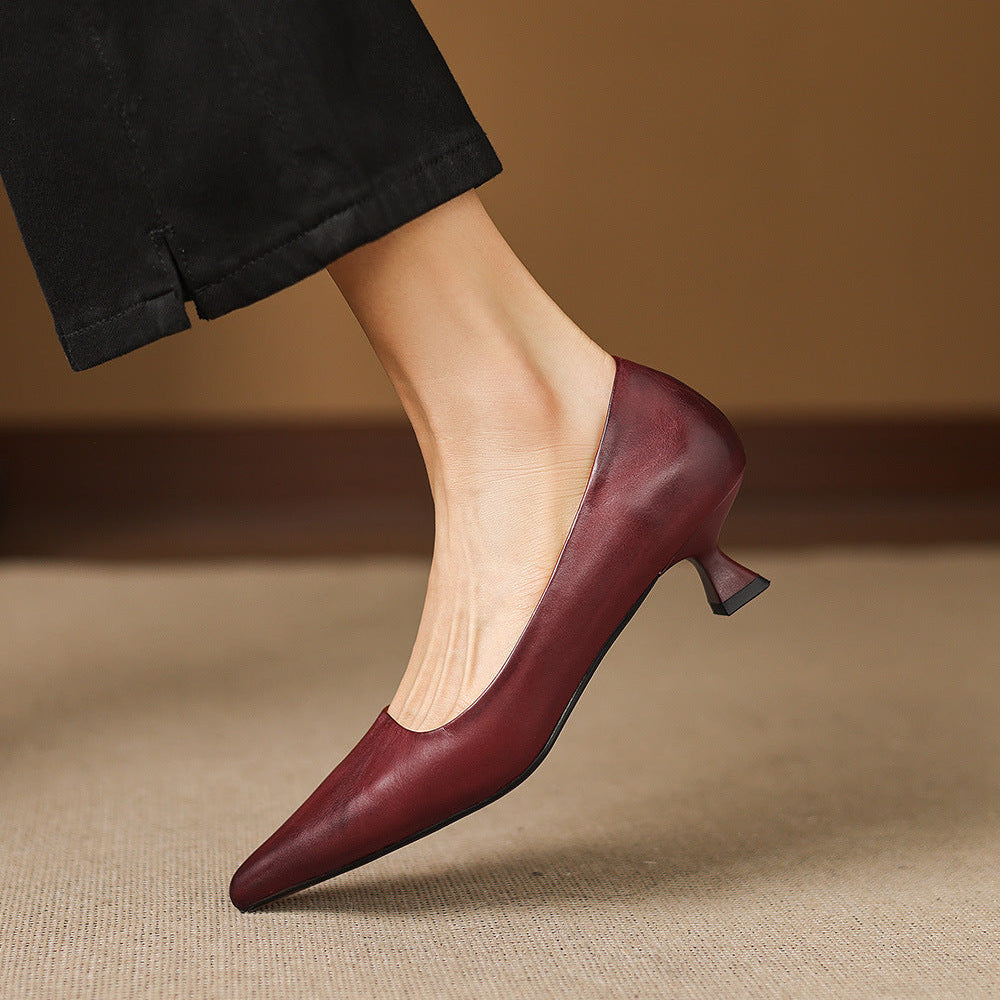 Tacchi Calina in vera pelle