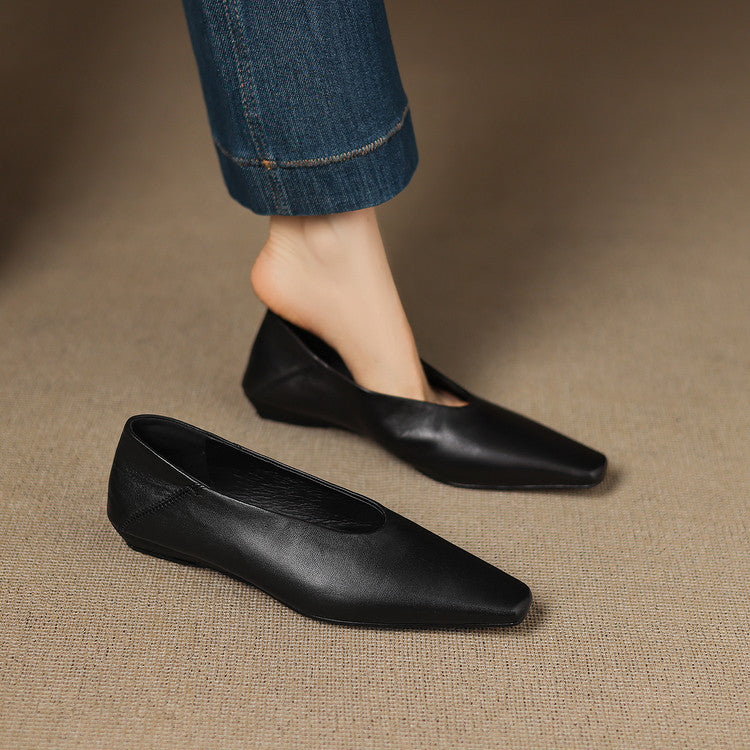 Zapatos planos Emor de cuero genuino