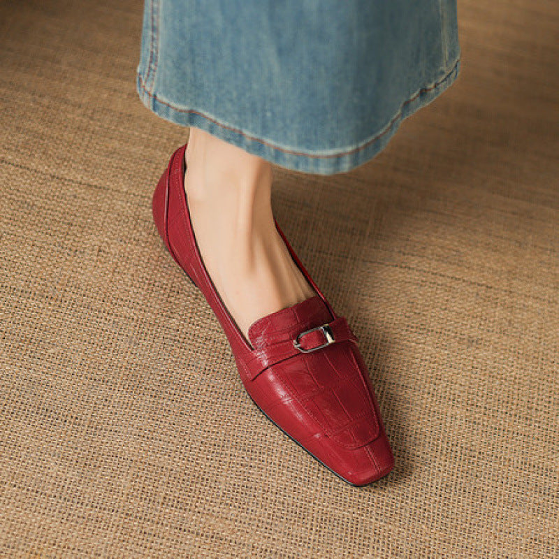 Mocassins Nivan à bride en cuir véritable