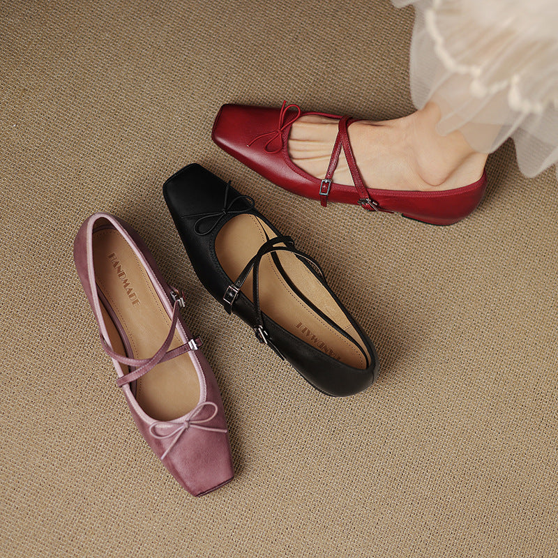 Daphne Genuine Leather Flats