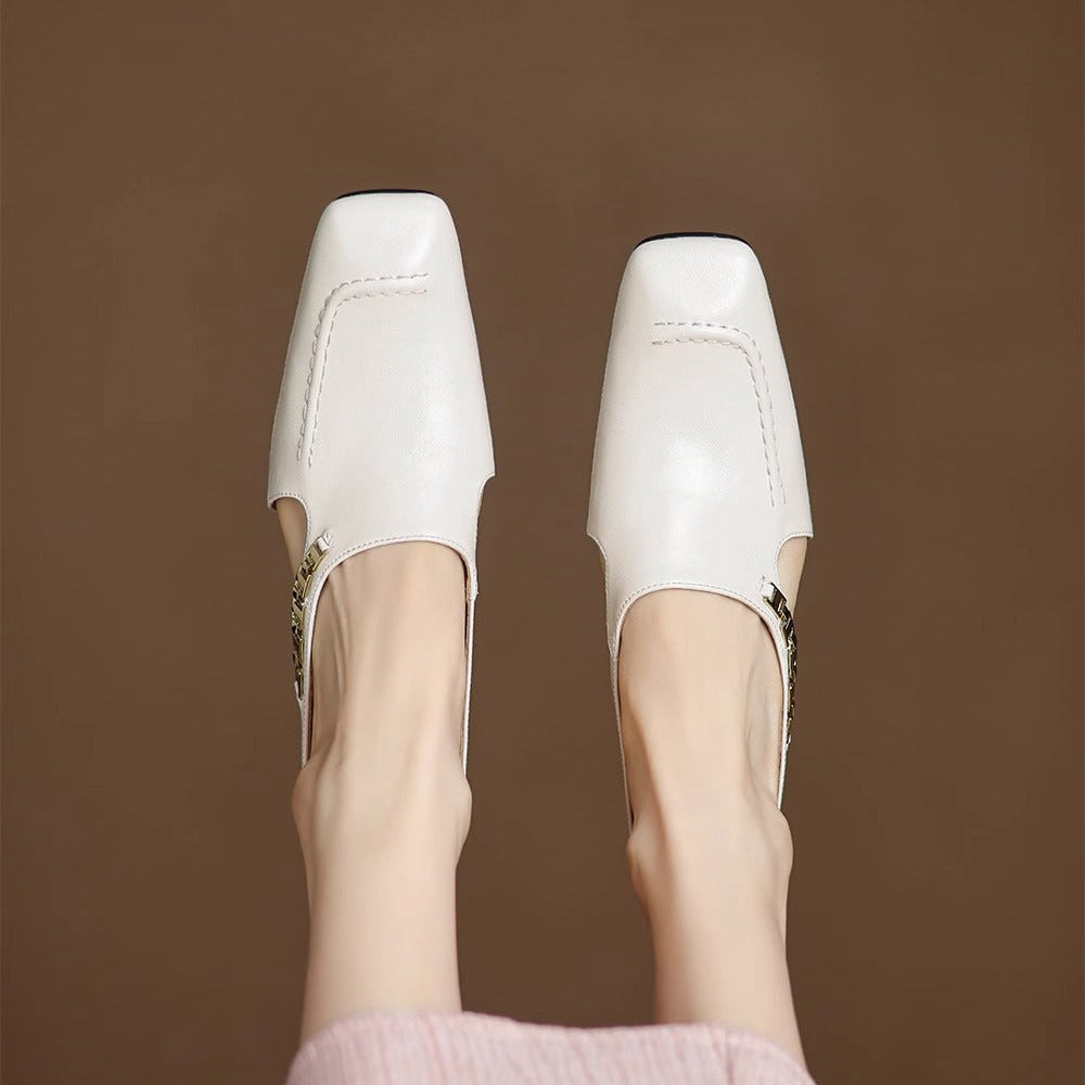 Mules de cuero Avella