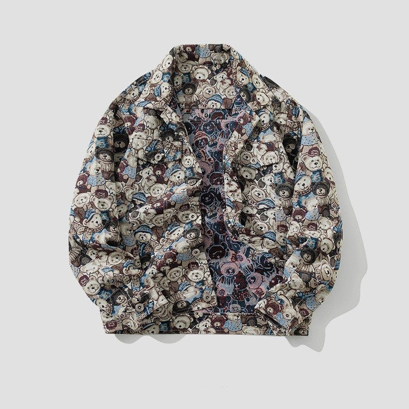 Mason-Jacke mit Gobelinmuster