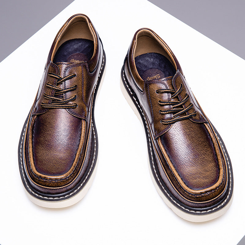 Chaussures à lacets Halston en cuir véritable