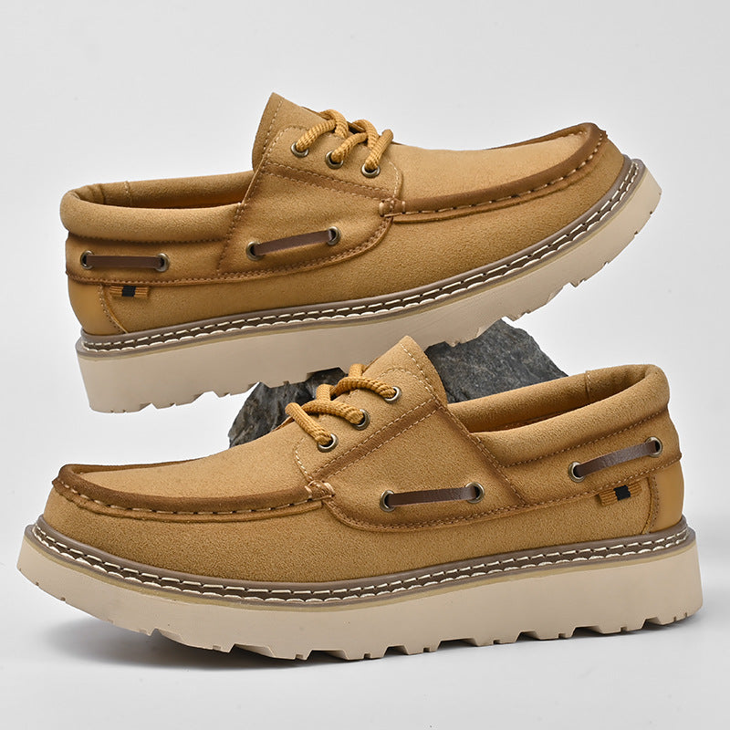 Chaussures à lacets en cuir véritable Harbor