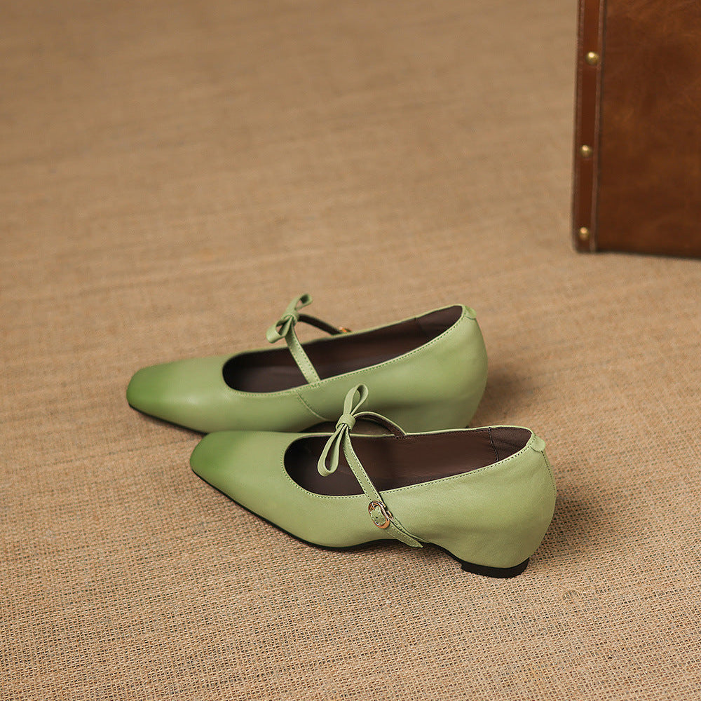 Rosalie Mary Jane Pumps aus echtem Leder