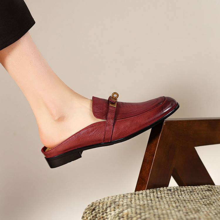 Mules Fiorella en cuir véritable