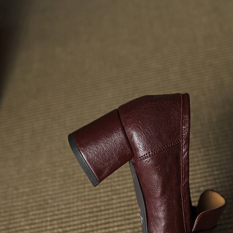 Tacones Sora de cuero genuino