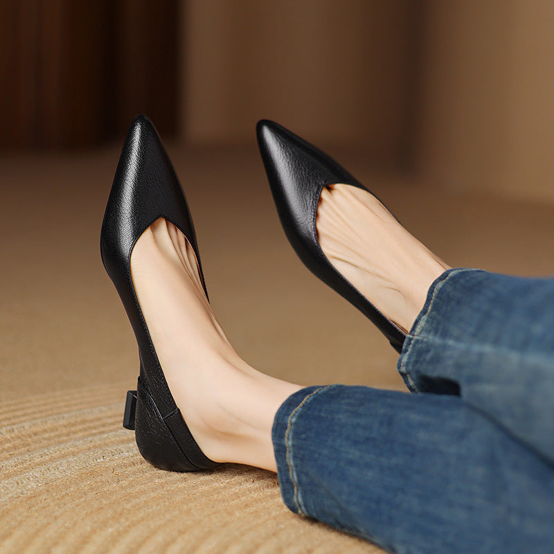 Tacones Nera de cuero genuino