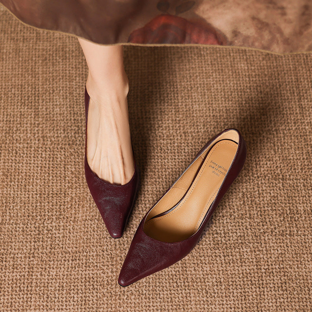 Talons Lorvane en cuir véritable