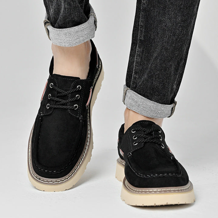 Chaussures à lacets en cuir véritable Harbor