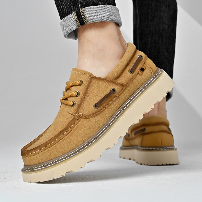 Chaussures à lacets en cuir véritable Harbor