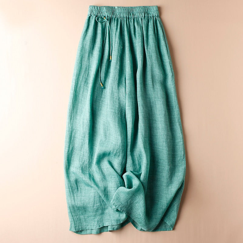 Pantaloni in lino Isola