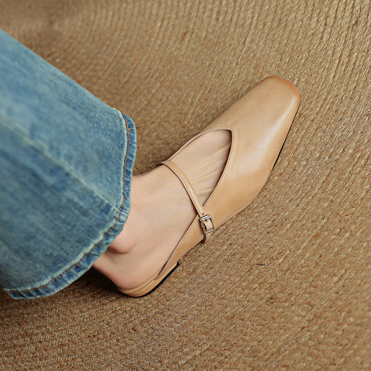 Mules Virela in vera pelle