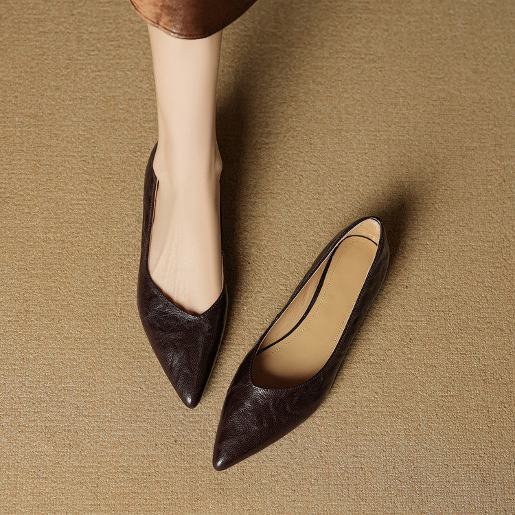 Scarpe basse Fauna in vera pelle