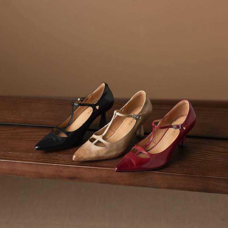 Tacchi Lucia in vera pelle