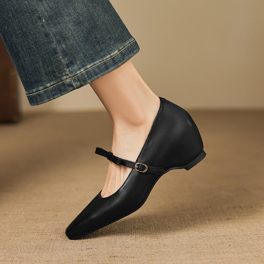 Rosalie Mary Jane Pumps aus echtem Leder