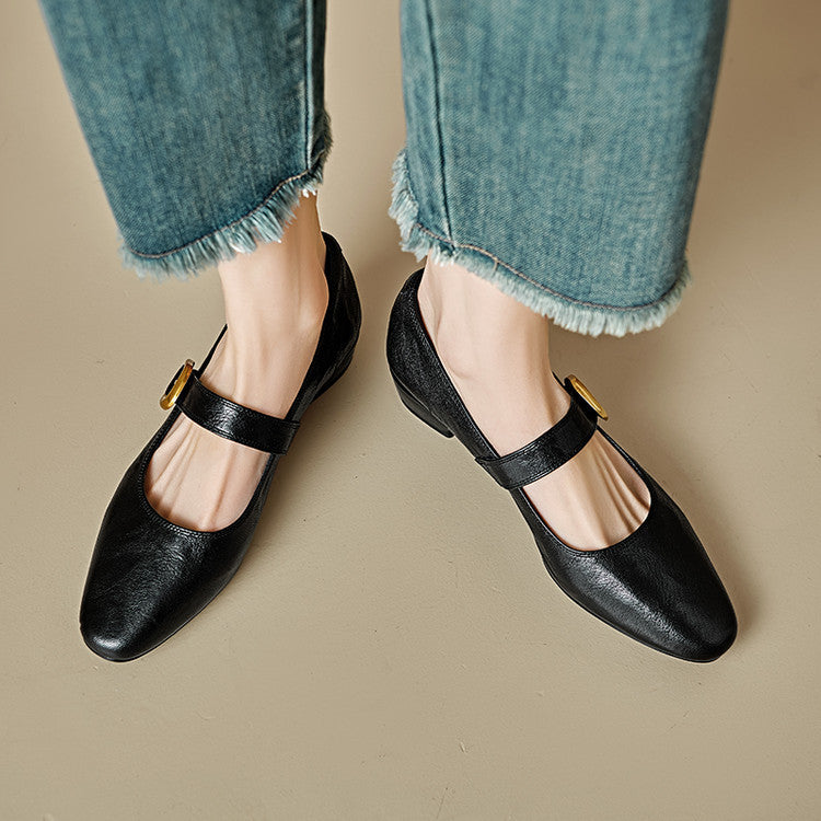Minara pumps i ægte læder