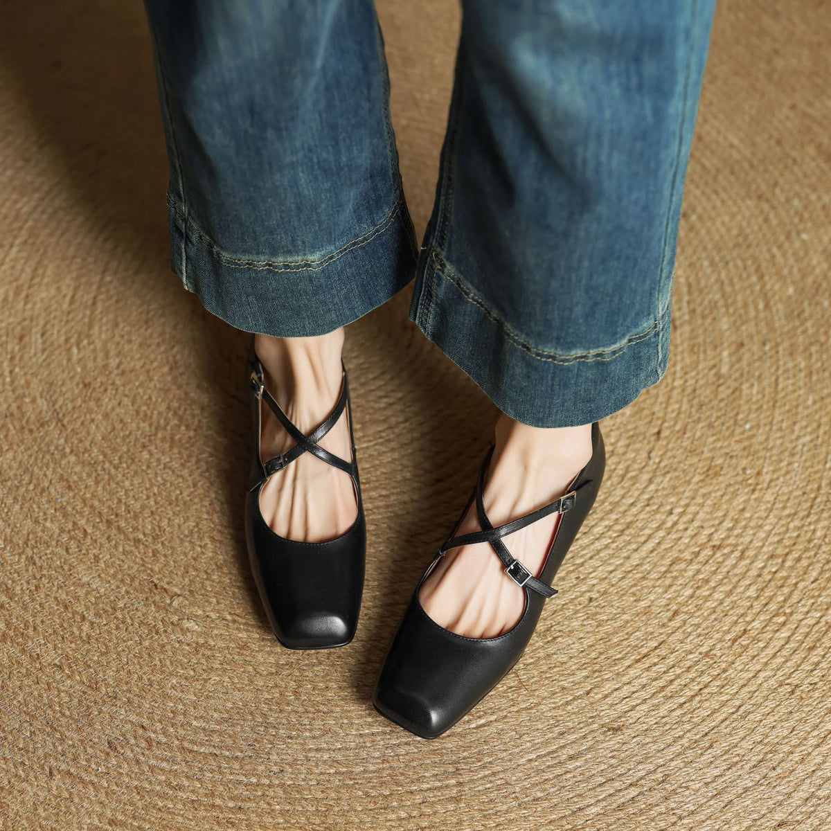 Scarpe basse Iria in vera pelle