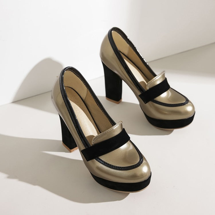 Mocassins à talon carré Sienna
