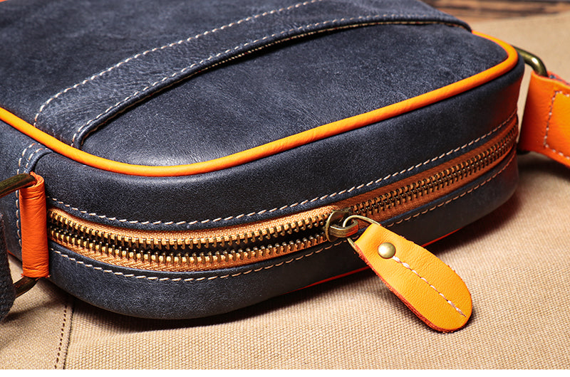 Asher crossbodytas van echt leer
