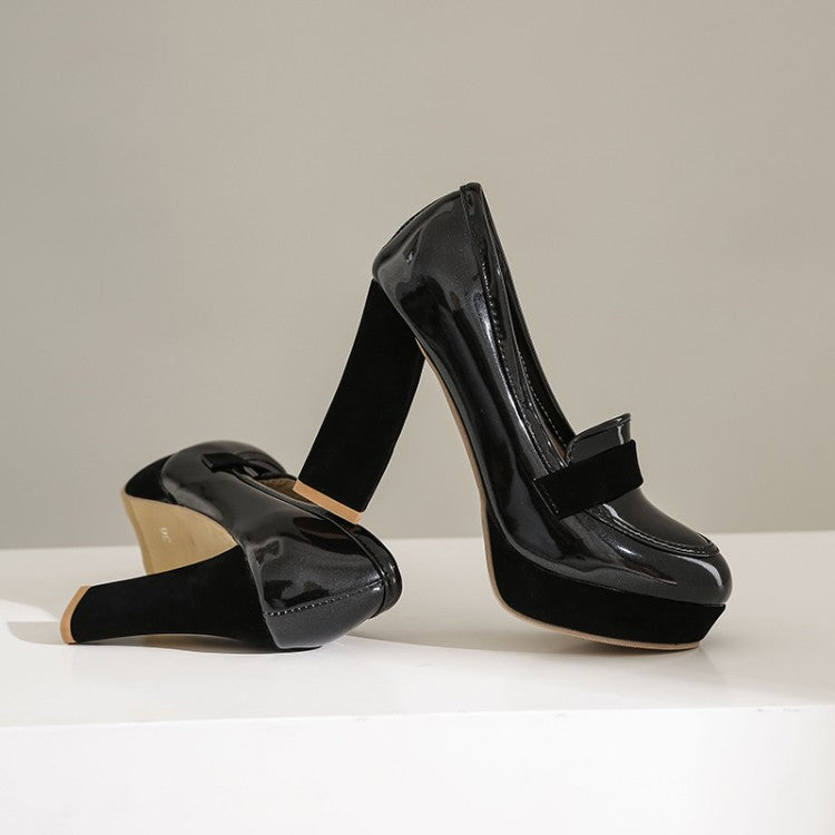 Sienna Loafers med fyrkantig klack