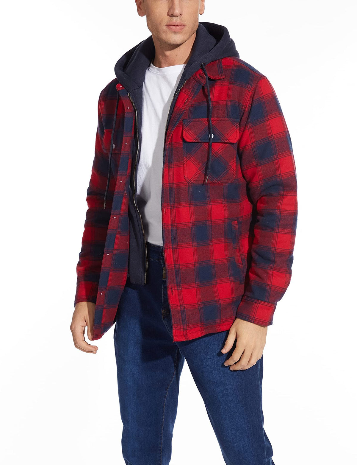 Veste en cachemire à carreaux