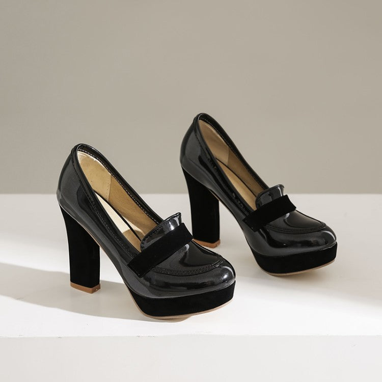 Sienna Loafers med fyrkantig klack