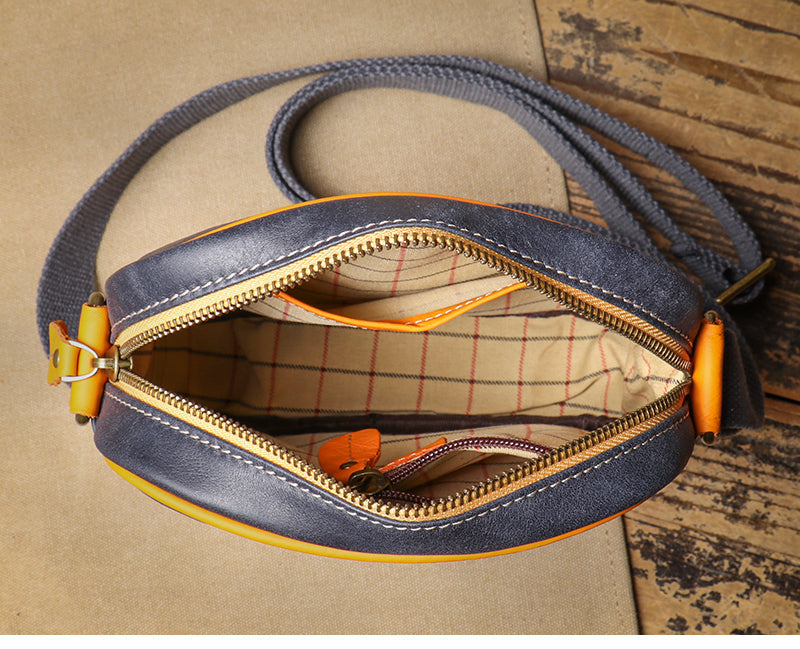 Asher crossbodytas van echt leer