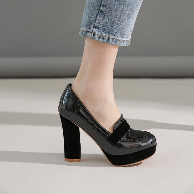 Sienna Loafers med fyrkantig klack