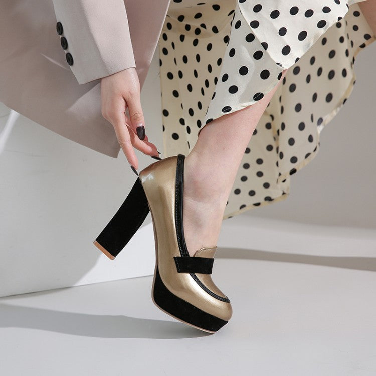 Mocassins à talon carré Sienna