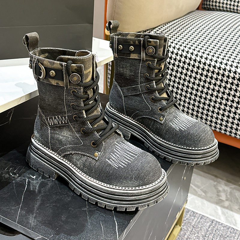 Streetwise denimstøvler